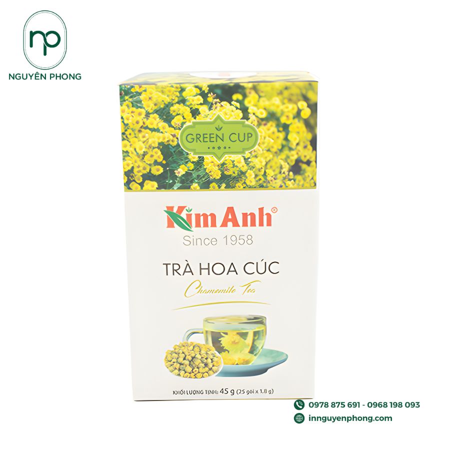 In hộp giấy đựng trà hoa cúc đẹp